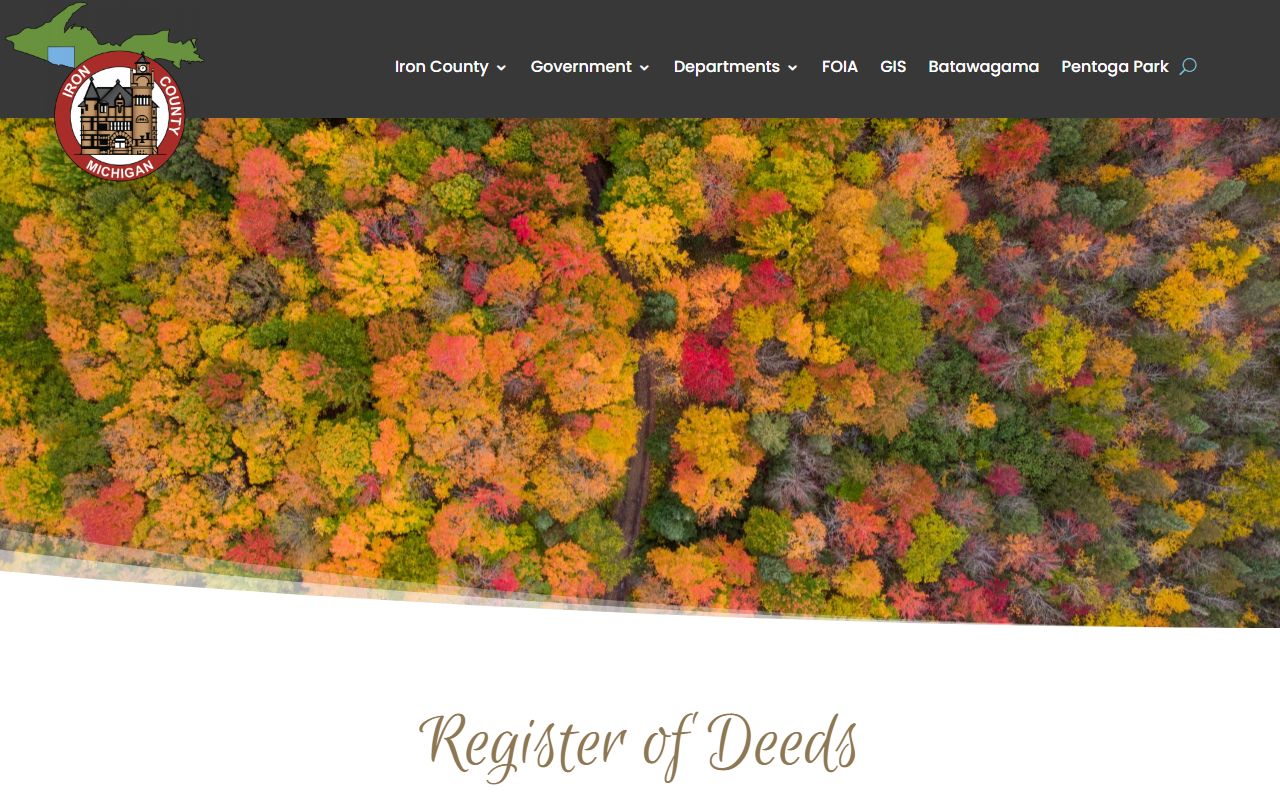 Iron County clerk of court and register of deeds recording services