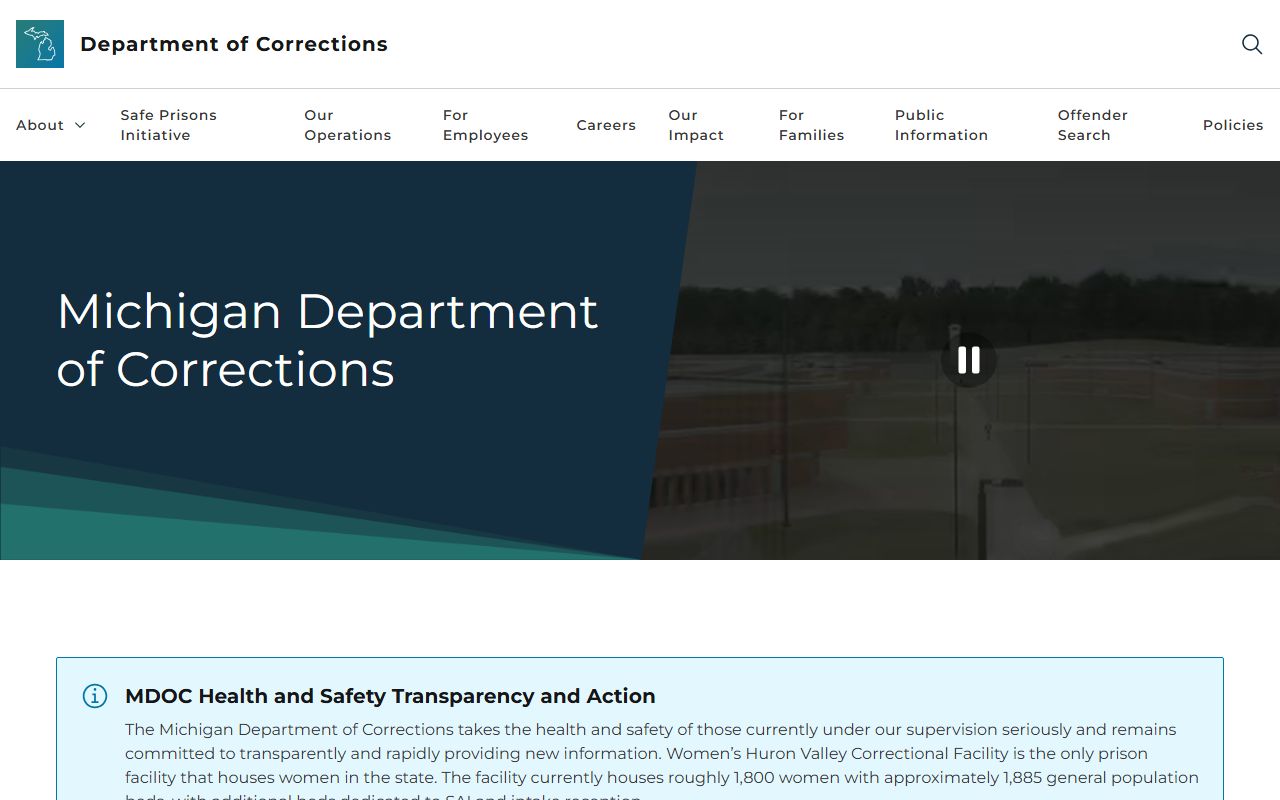 Iron County arrest records and Michigan Department of Corrections offender lookup