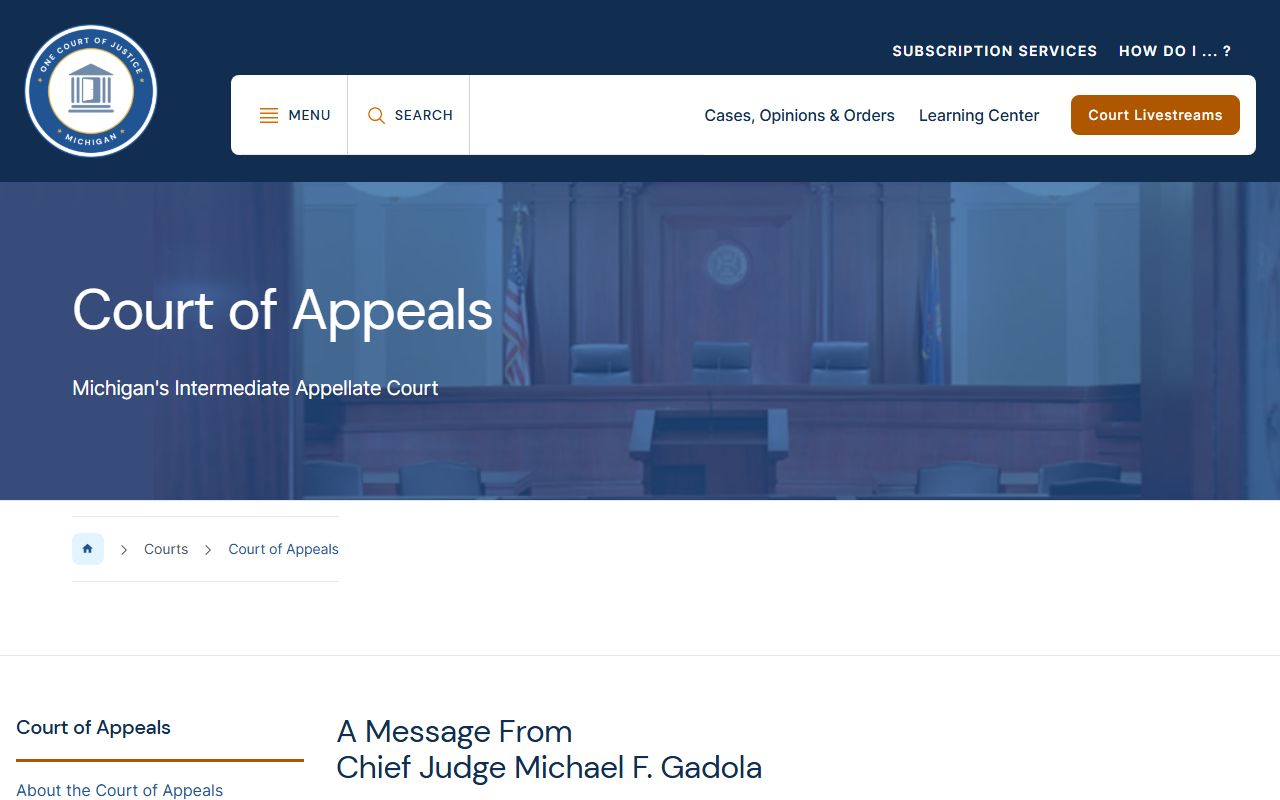 Iron County court dockets Michigan Court of Appeals