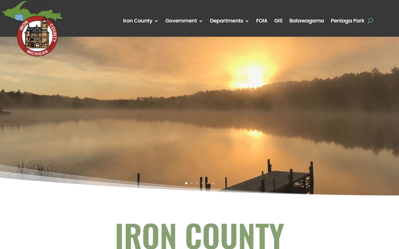 Iron County court records hub on the official county government homepage