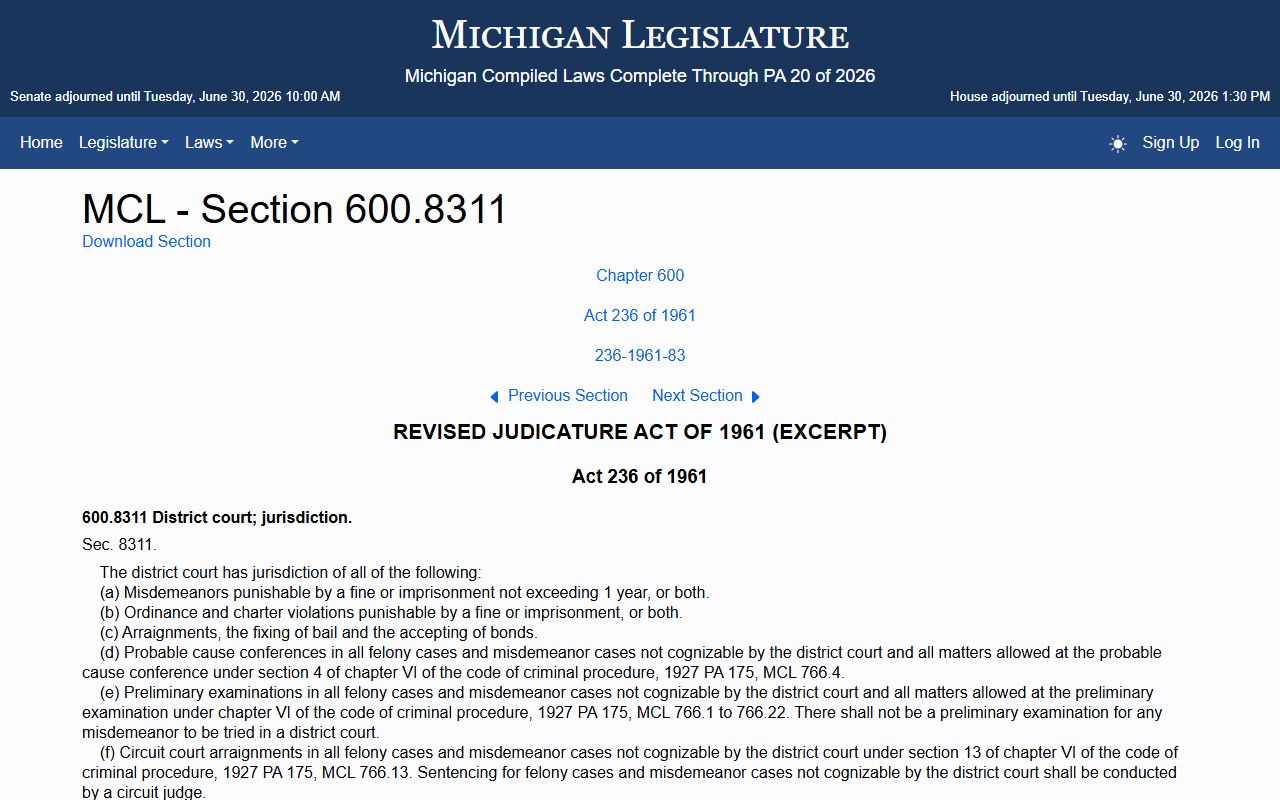 Iron County probate records and the district court jurisdiction statute
